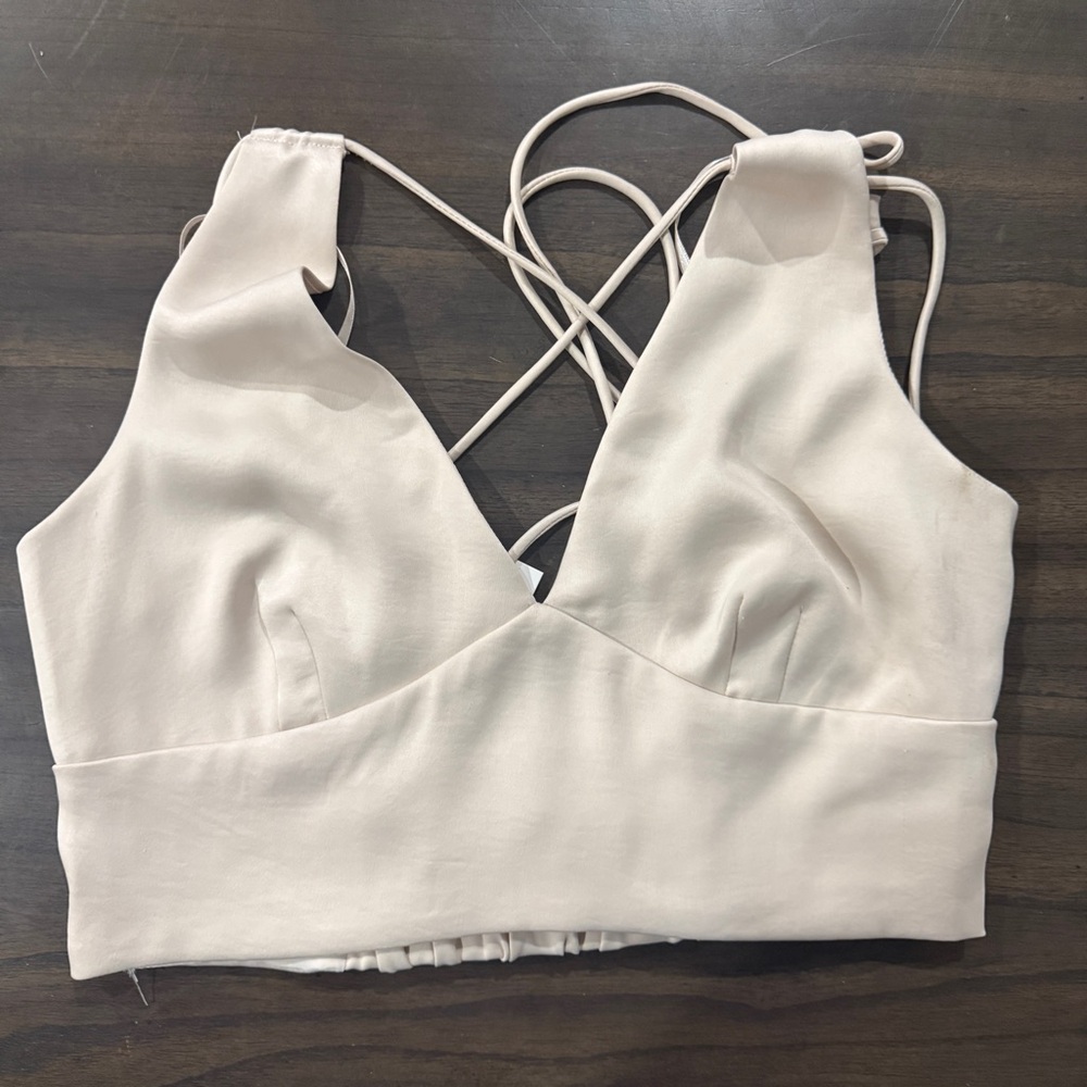 Lavish Cream Strappy Top